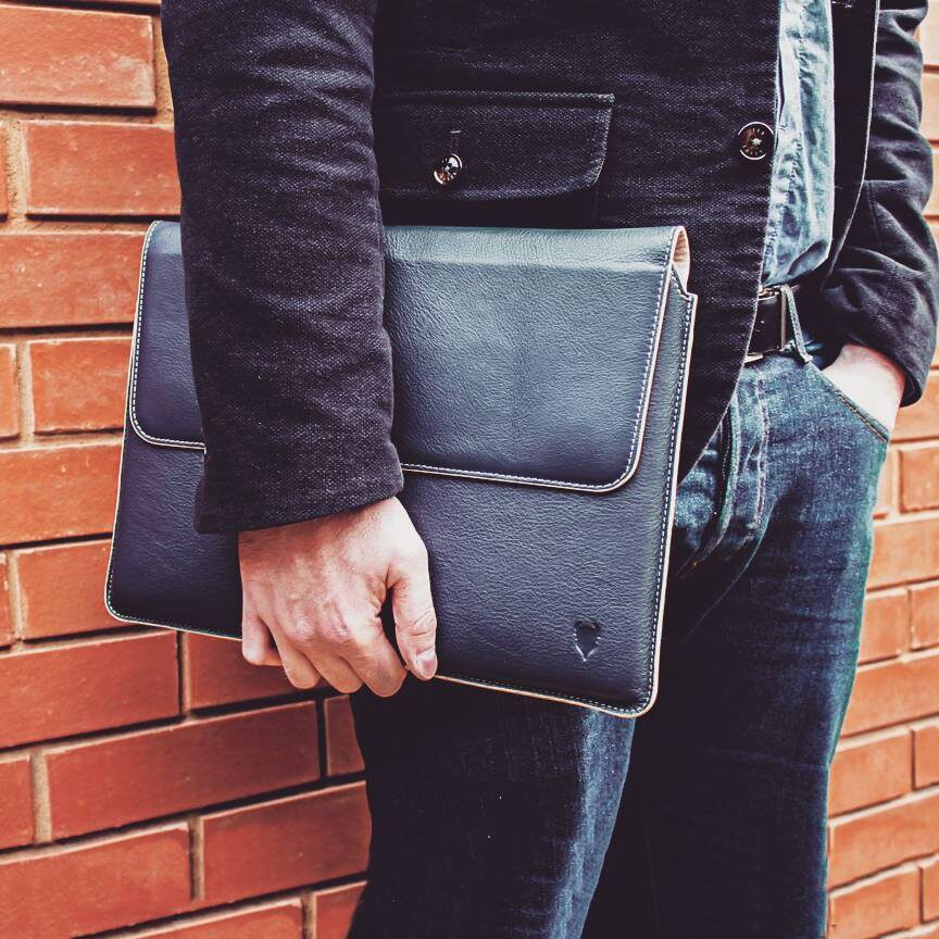 british made leather macbook case lifestyle